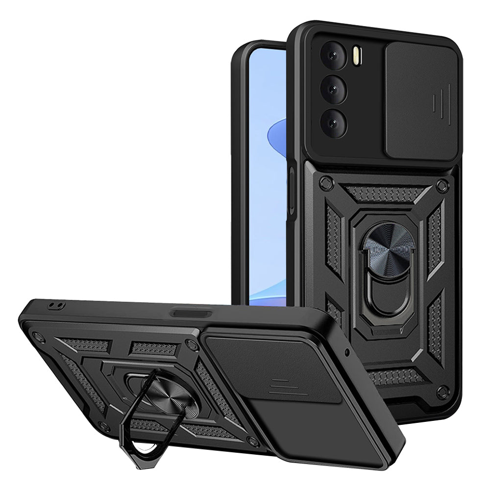 Funda para Oppo A16s / A54s / A16, Techsuit, CamShield, Negra