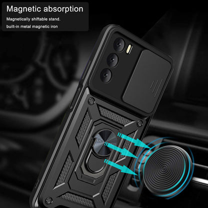 Funda para Oppo A16s / A54s / A16, Techsuit, CamShield, Negra