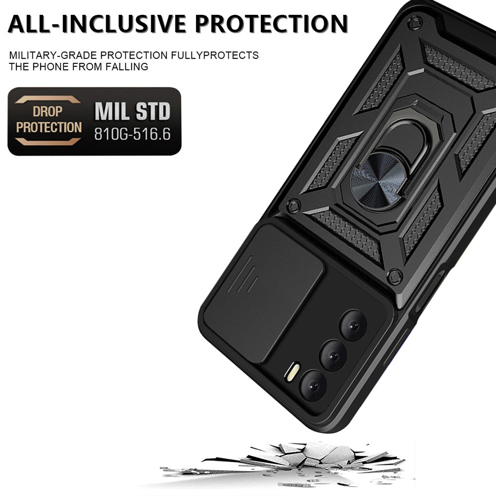 Funda para Oppo A16s / A54s / A16, Techsuit, CamShield, Negra