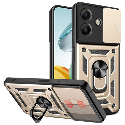 Funda para Oppo A3 4G / A3 5G, Techsuit, CamShield, Dorada