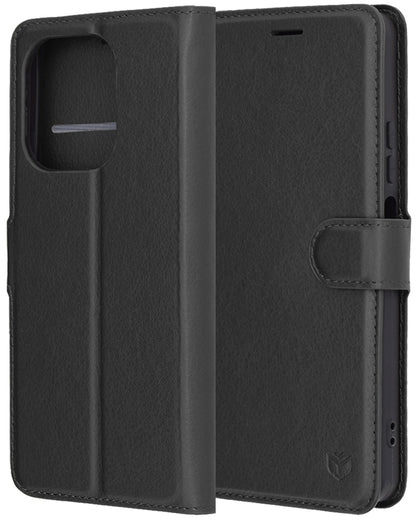Funda para Oppo A5 Pro 4G / A5 Pro, Techsuit, Folio de cuero, Negra