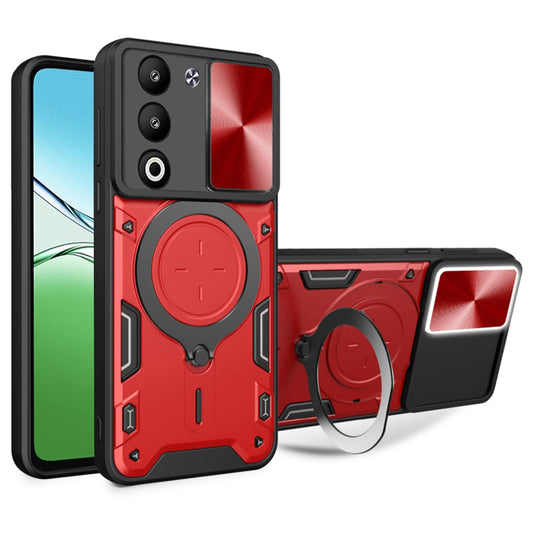Funda para Oppo A5 4G / A5 5G, Techsuit, CamGuard Pro, Roja