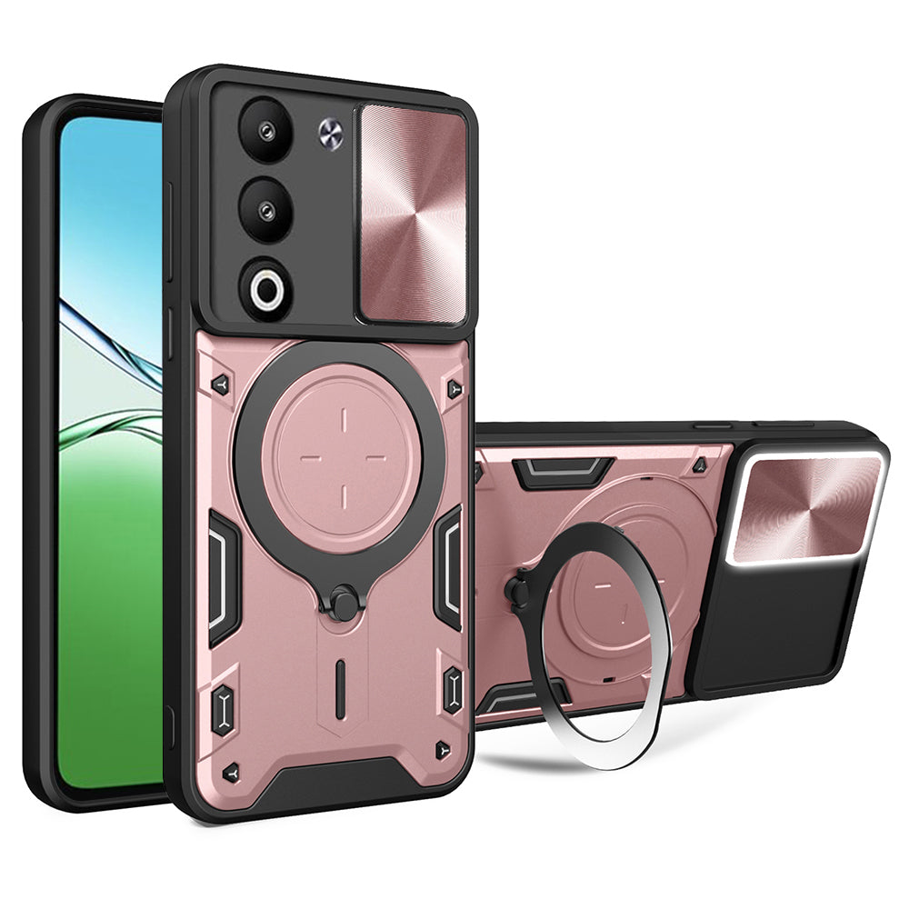 Funda para Oppo A5 4G / A5 5G, Techsuit, CamGuard Pro, Rosa