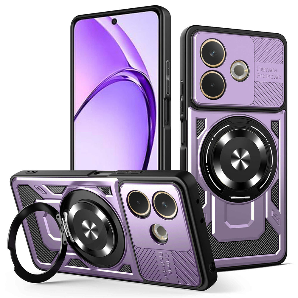 Funda para Oppo A5 Pro 4G / A5 Pro, Techsuit, RuggedCam, Morado