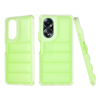 Funda para Oppo A58 4G, Techsuit, Wave Shield, Verde