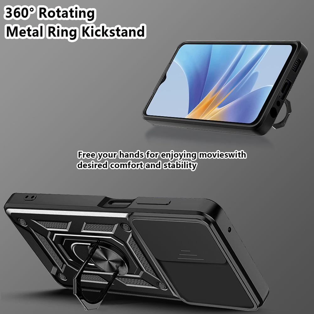 Funda para Oppo A58 5G / A78 5G, Techsuit, CamShield, Negra