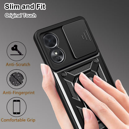 Funda para Oppo A58 5G / A78 5G, Techsuit, CamShield, Negra