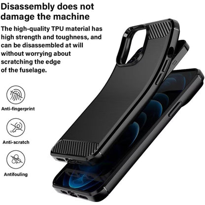 Funda para Oppo A6 4G, Techsuit, Carbono, Negra