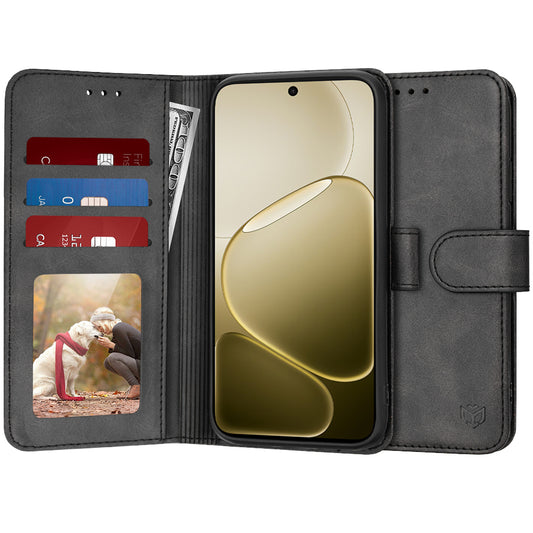 Funda para Oppo A6 4G, Techsuit, Diary Book, Negra