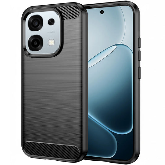 Funda para Oppo A6 Pro 5G / A6 Pro 4G, Techsuit, Carbono, Negra