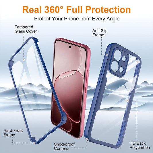 Funda para Oppo A6 Pro 5G / A6 Pro 4G, Techsuit, ColorVerse 360, Azul