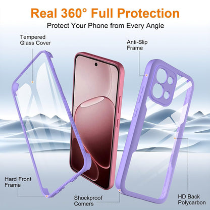 Funda para Oppo A6 Pro 5G / A6 Pro 4G, Techsuit, ColorVerse 360, Morado