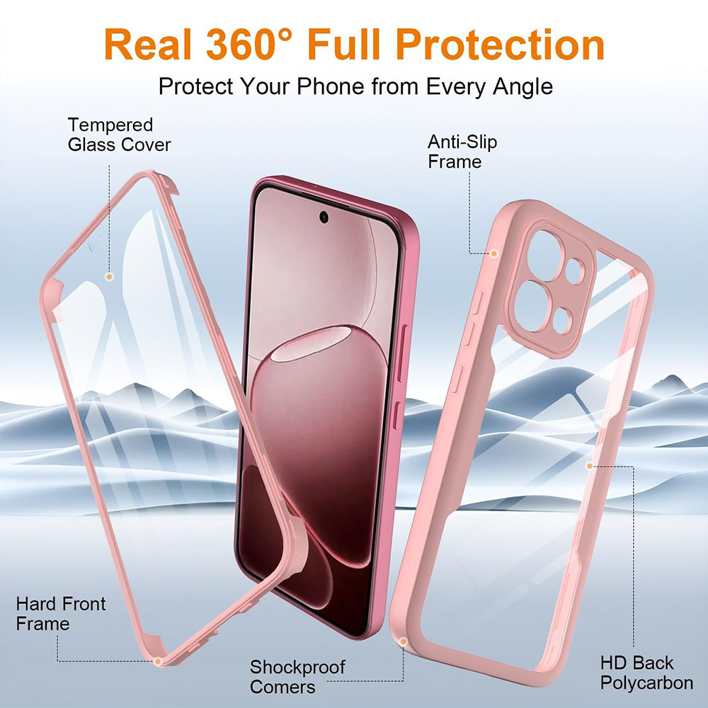 Funda para Oppo A6 Pro 5G / A6 Pro 4G, Techsuit, ColorVerse 360, Rosa
