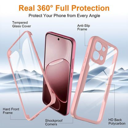 Funda para Oppo A6 Pro 5G / A6 Pro 4G, Techsuit, ColorVerse 360, Rosa