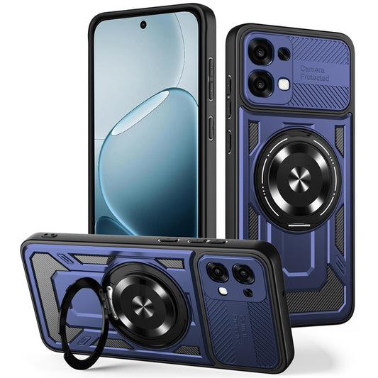 Funda para Oppo A6 Pro 5G / A6 Pro 4G, Techsuit, RuggedCam, Azul