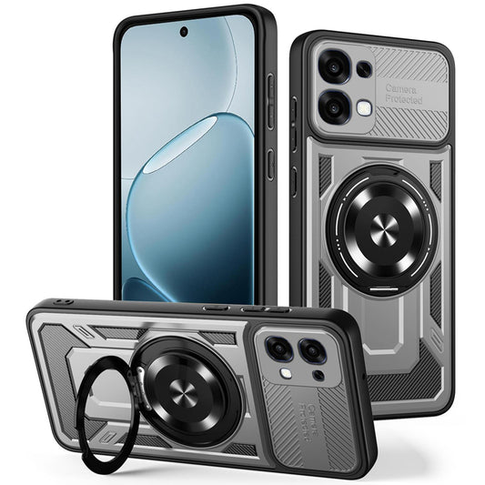 Funda para Oppo A6 Pro 5G / A6 Pro 4G, Techsuit, RuggedCam, Gris