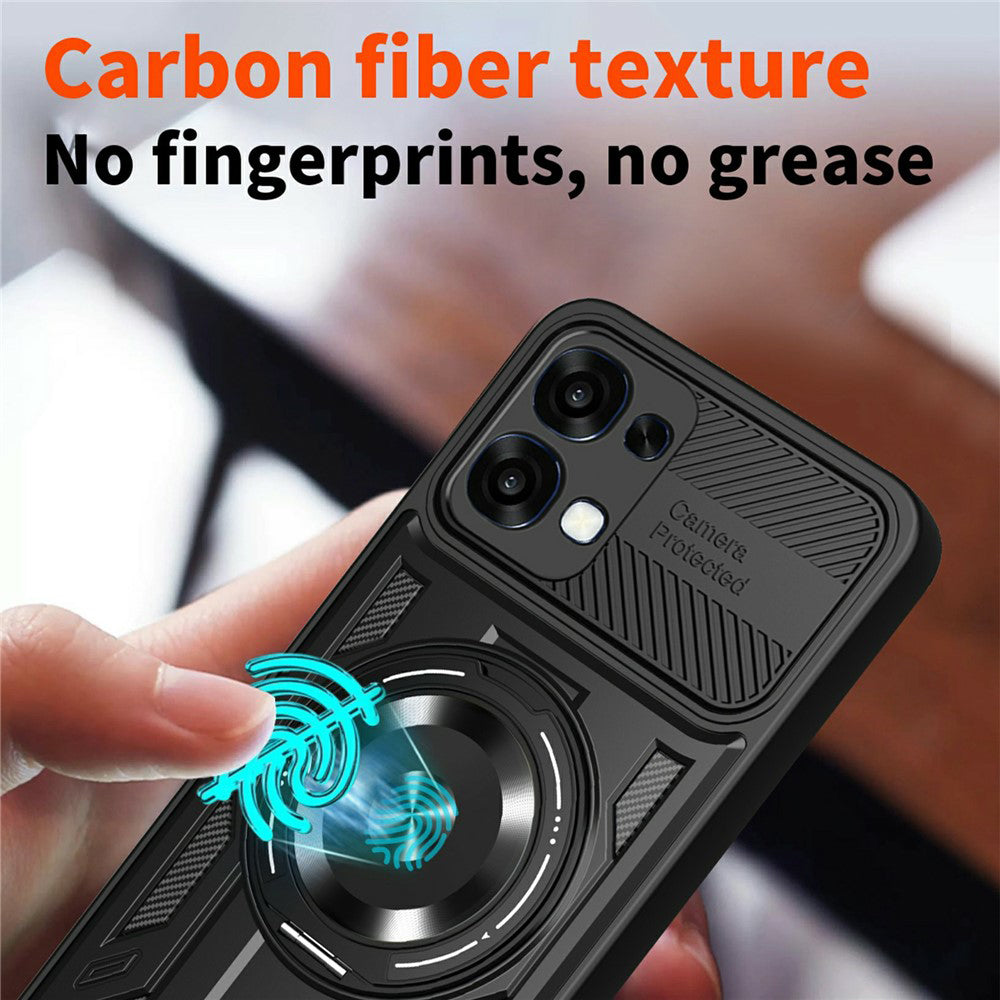 Funda para Oppo A6 Pro 5G / A6 Pro 4G, Techsuit, RuggedCam, Negra