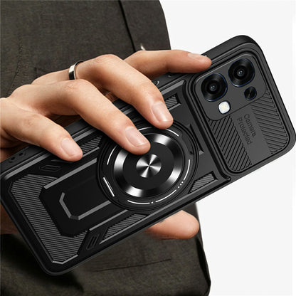 Funda para Oppo A6 Pro 5G / A6 Pro 4G, Techsuit, RuggedCam, Negra
