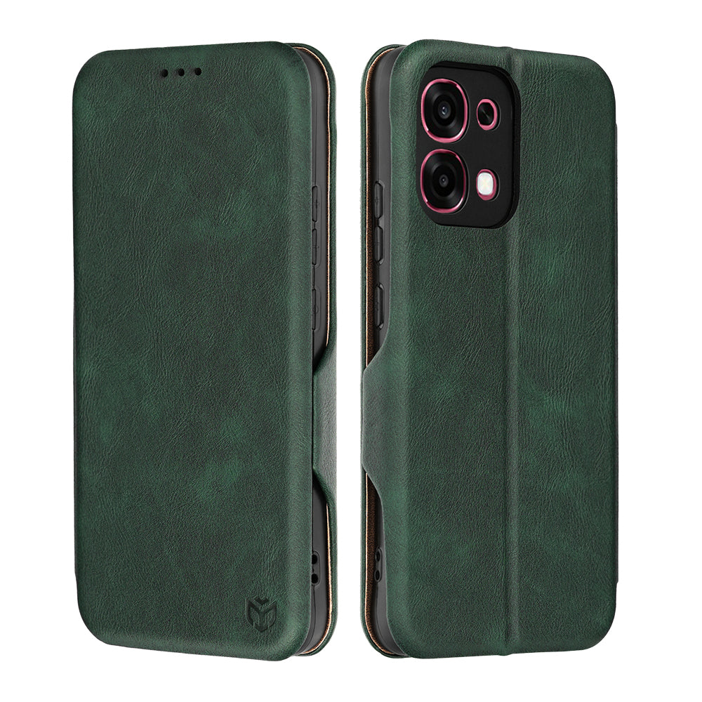 Funda para Oppo A6 Pro 5G / A6 Pro 4G, Techsuit, Safe Wallet Plus, Verde