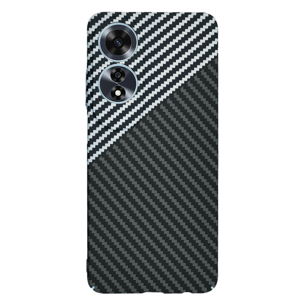 Funda para Oppo A60, Techsuit, Carbonite FiberShell, Negra Gris