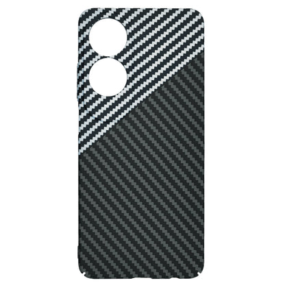 Funda para Oppo A60, Techsuit, Carbonite FiberShell, Negra Gris