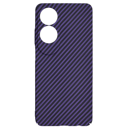Funda para Oppo A60, Techsuit, Carbonite FiberShell, Morado