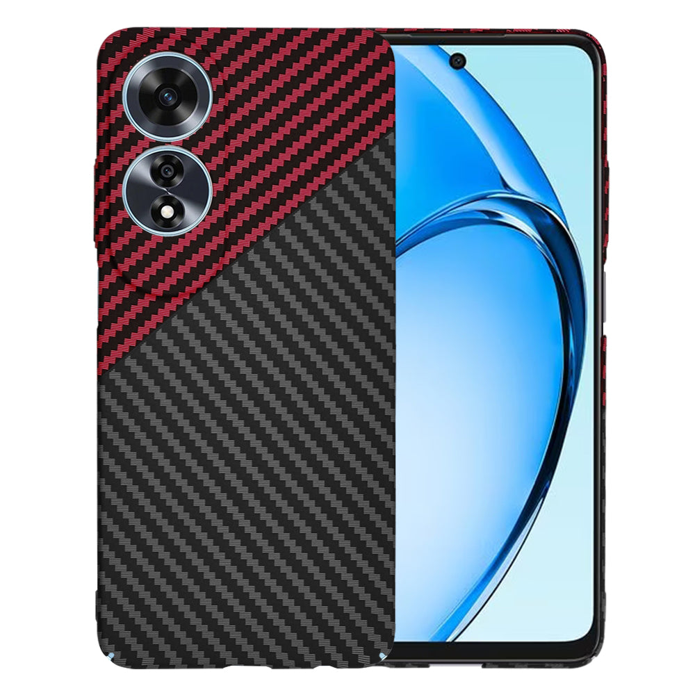 Funda para Oppo A60, Techsuit, Carbonite FiberShell, Negra Roja