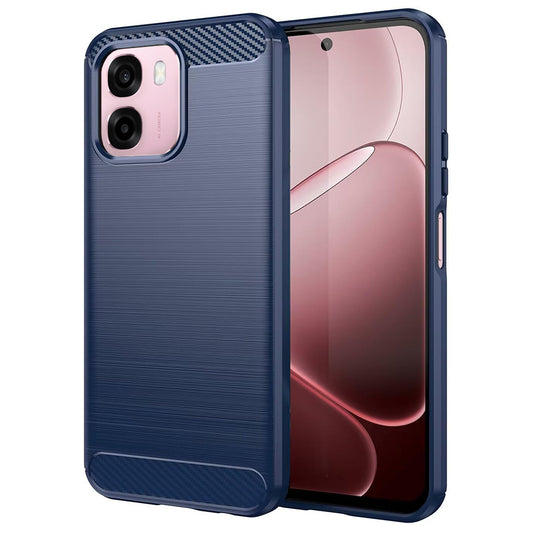 Funda para Oppo A6k 4G / A6x 4G / A6x / A6 4G, Techsuit, Carbono, Azul