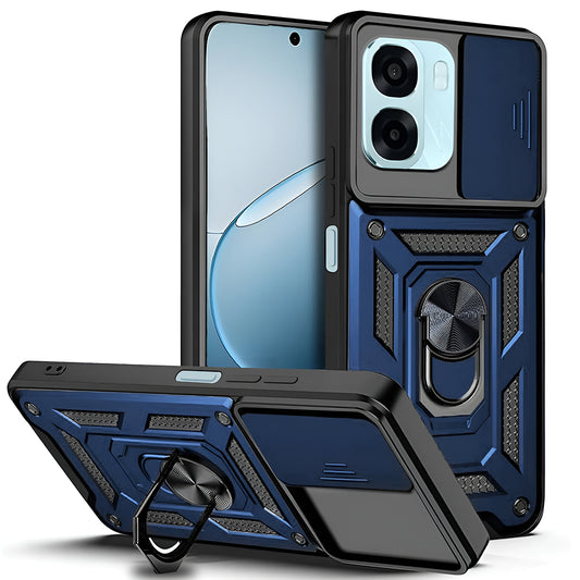 Funda para Oppo A6k 4G / A6x 4G / A6x, Techsuit, CamShield, Azul