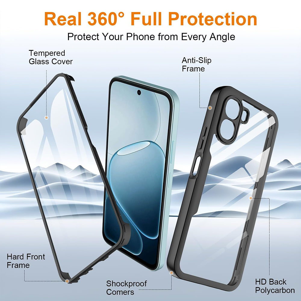 Funda para Oppo A6k 4G / A6x 4G / A6x, Techsuit, ColorVerse 360, Negra