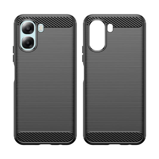 Funda para Oppo A6x 4G / A6x, Techsuit, Carbono, Negra