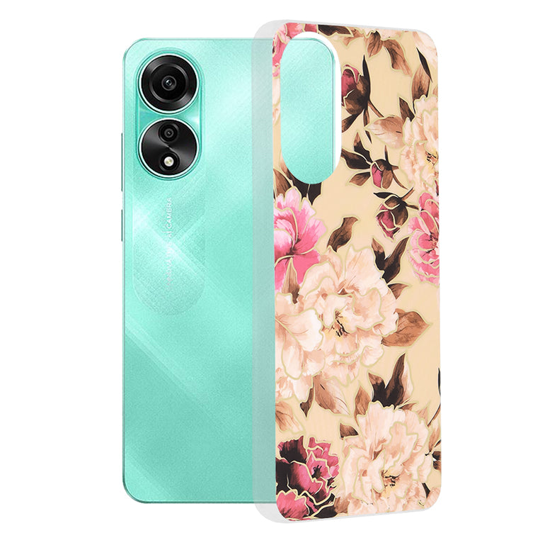 Funda para Oppo A78 4G, Techsuit, Marble, Beige
