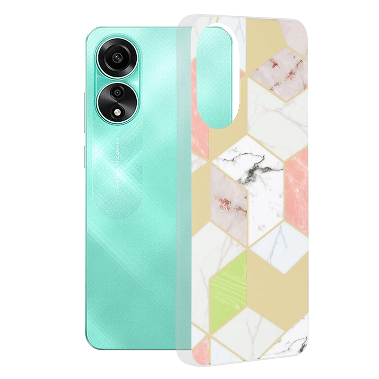 Funda para Oppo A78 4G, Techsuit, Marble, Morado