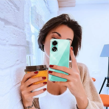 Funda para Oppo A78 4G, Techsuit, Antigolpes Transparente, Transparente