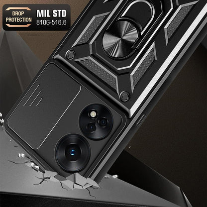 Funda para Oppo A98, Techsuit, CamShield, Negra