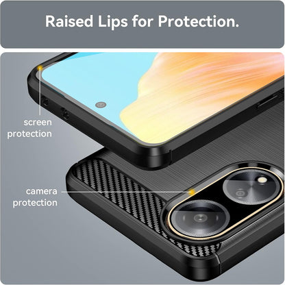 Funda para Oppo A98, Techsuit, Carbono, Negra