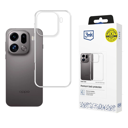 Funda para Oppo Find X9 Pro, 3MK, Clear, Transparente