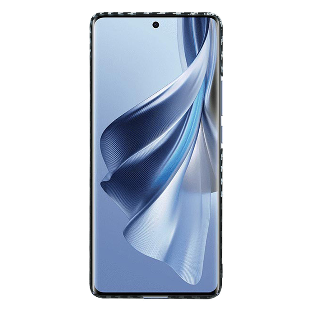 Funda para Oppo Reno10 / Reno10 Pro, Techsuit, Carbonite FiberShell, Negra Gris