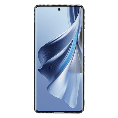 Funda para Oppo Reno10 / Reno10 Pro, Techsuit, Carbonite FiberShell, Negra Gris