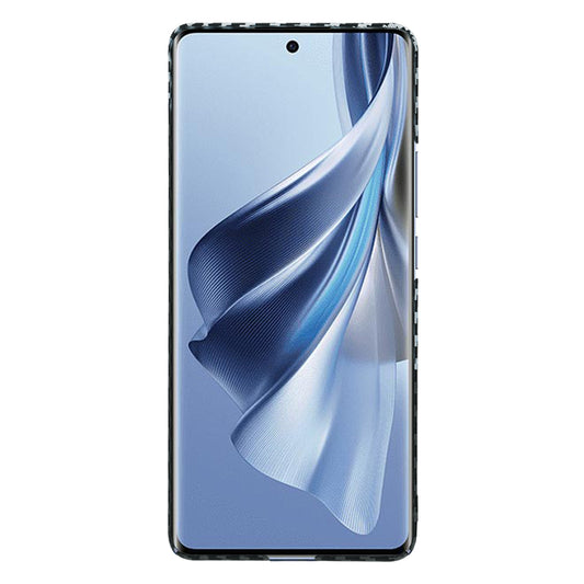Funda para Oppo Reno10 / Reno10 Pro, Techsuit, Carbonite FiberShell, Negra Gris