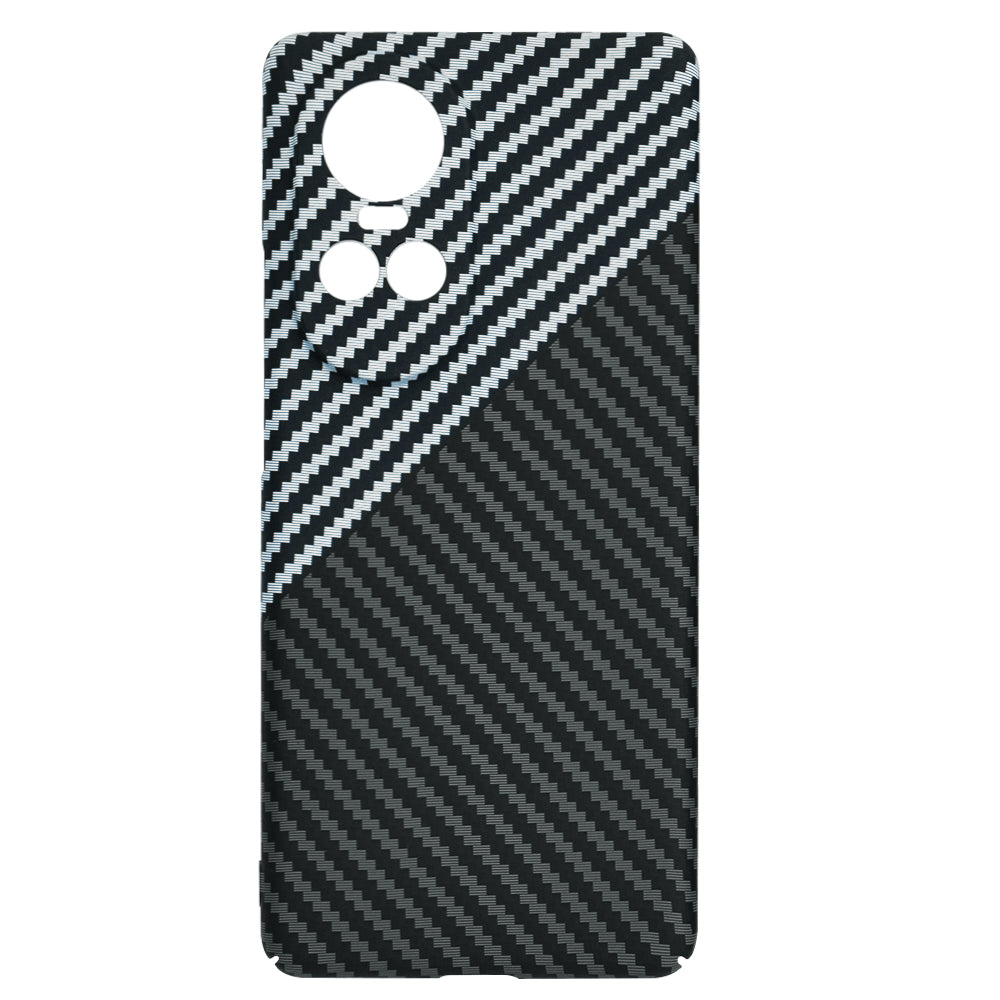 Funda para Oppo Reno10 / Reno10 Pro, Techsuit, Carbonite FiberShell, Negra Gris
