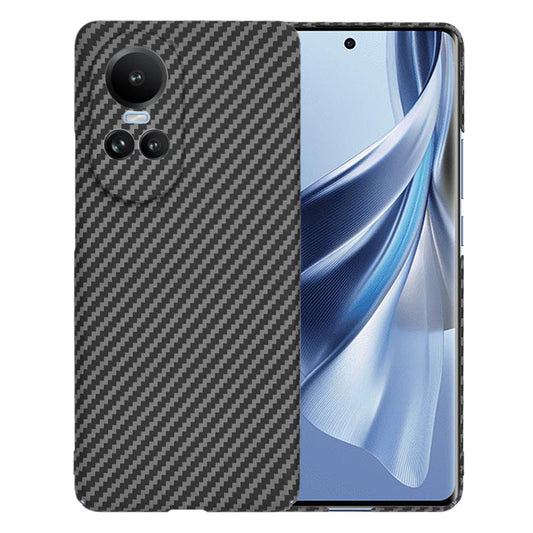 Funda para Oppo Reno10 / Reno10 Pro, Techsuit, Carbonite FiberShell, Negra