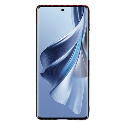 Funda para Oppo Reno10 / Reno10 Pro, Techsuit, Carbonite FiberShell, Negra Roja