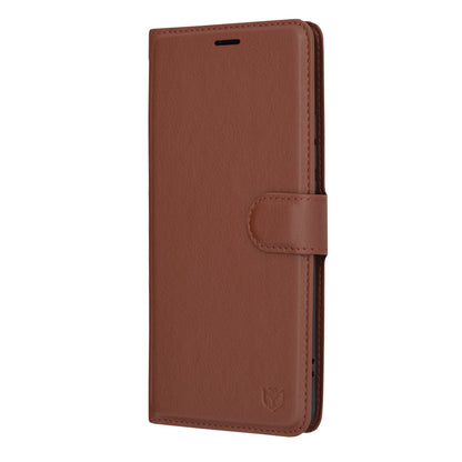 Funda para Oppo Reno10 / Reno10 Pro, Techsuit, Leather Folio, Marrón