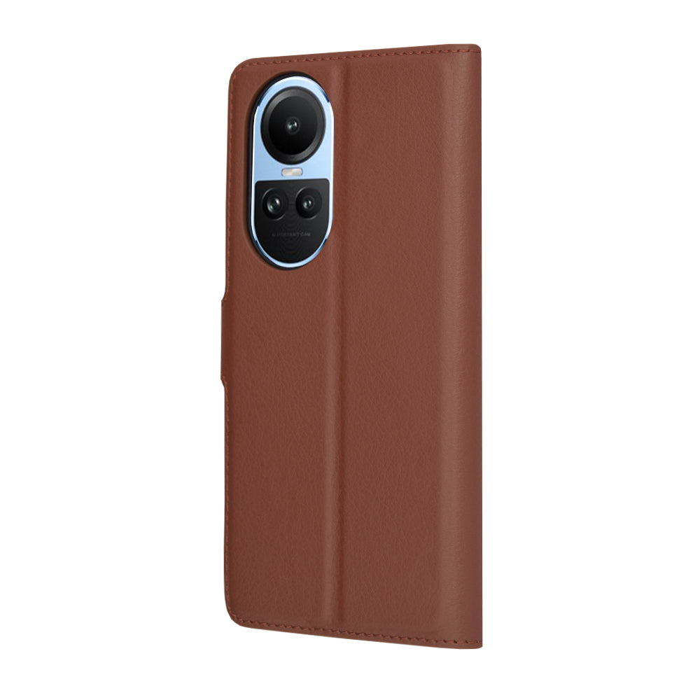 Funda para Oppo Reno10 / Reno10 Pro, Techsuit, Leather Folio, Marrón