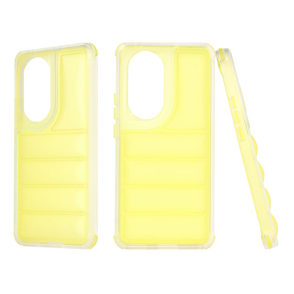 Funda para Oppo Reno10 / Reno10 Pro, Techsuit, Wave Shield, Amarilla