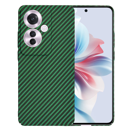 Funda para Oppo Reno11 F, Techsuit, Carbonite FiberShell, Verde