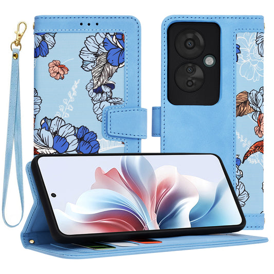 Funda para Oppo Reno11 F, Techsuit, FlipCraft, Azul