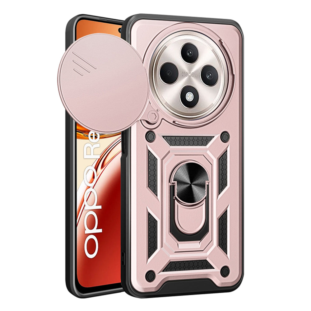 Funda para Oppo Reno12 FS 5G / Reno12 FS 4G / Reno12 F 4G / Reno12 F, Techsuit, CamShield, Rosa