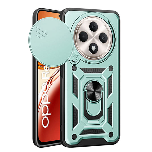 Funda para Oppo Reno12 FS 5G / Reno12 FS 4G / Reno12 F 4G / Reno12 F, Techsuit, CamShield, Verde